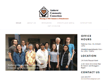 Tablet Screenshot of amherstcommunityconnections.net